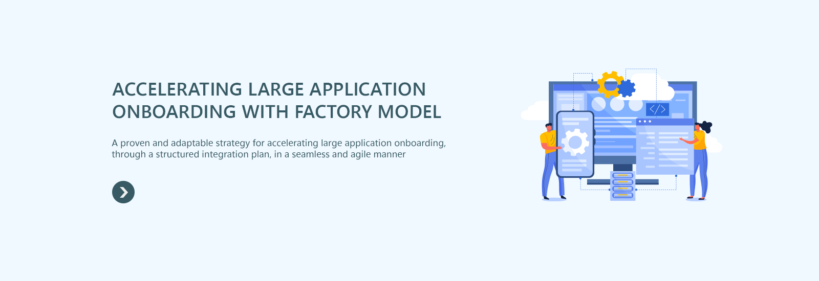 Application onboarding with factory model